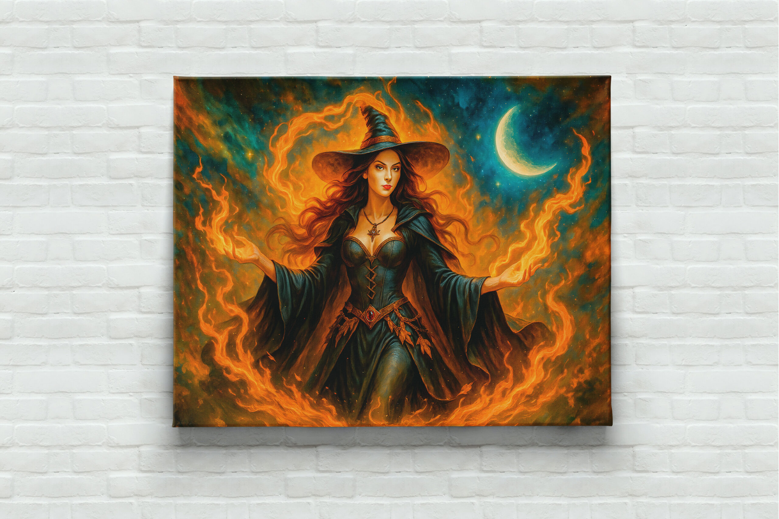 raxxa Canva: Forest witch summoning glowing spirits – Image 2