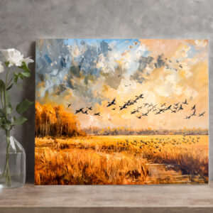 raxxa Canva: Autumn field with birds