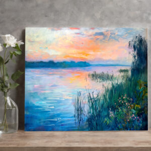 raxxa Canva: Sunrise Autumn River Reflections