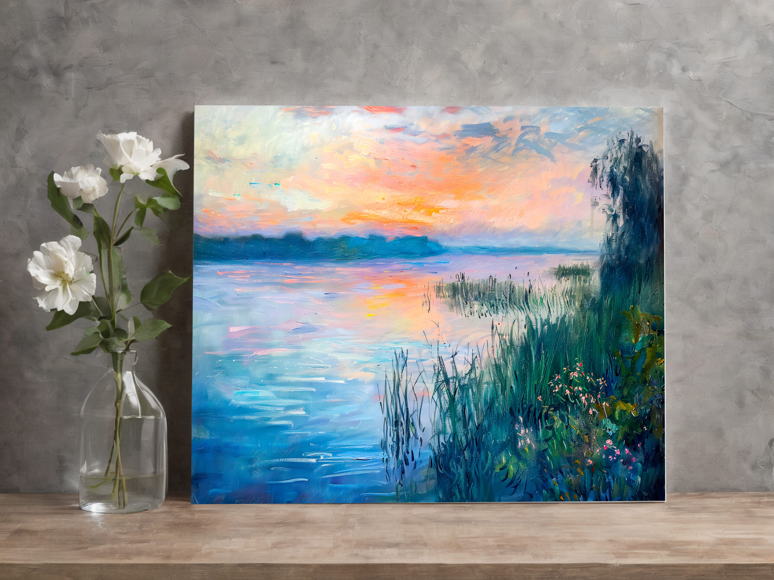 raxxa Canva: Sunrise Autumn River Reflections