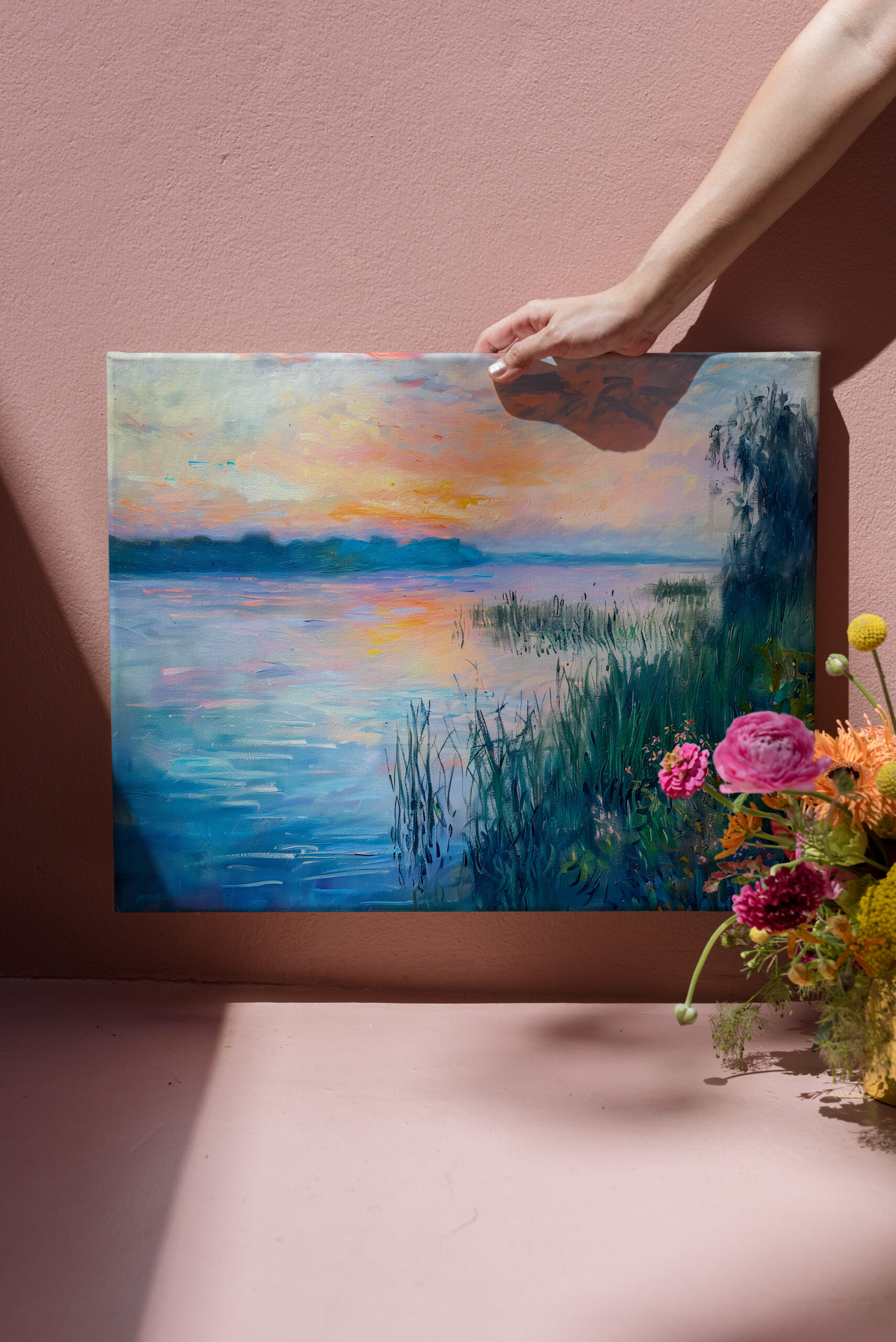 raxxa Canva: Sunrise Autumn River Reflections - Imagen 3