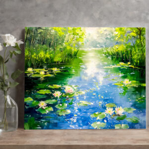 raxxa Canva: Summer Pond with Water Lilies