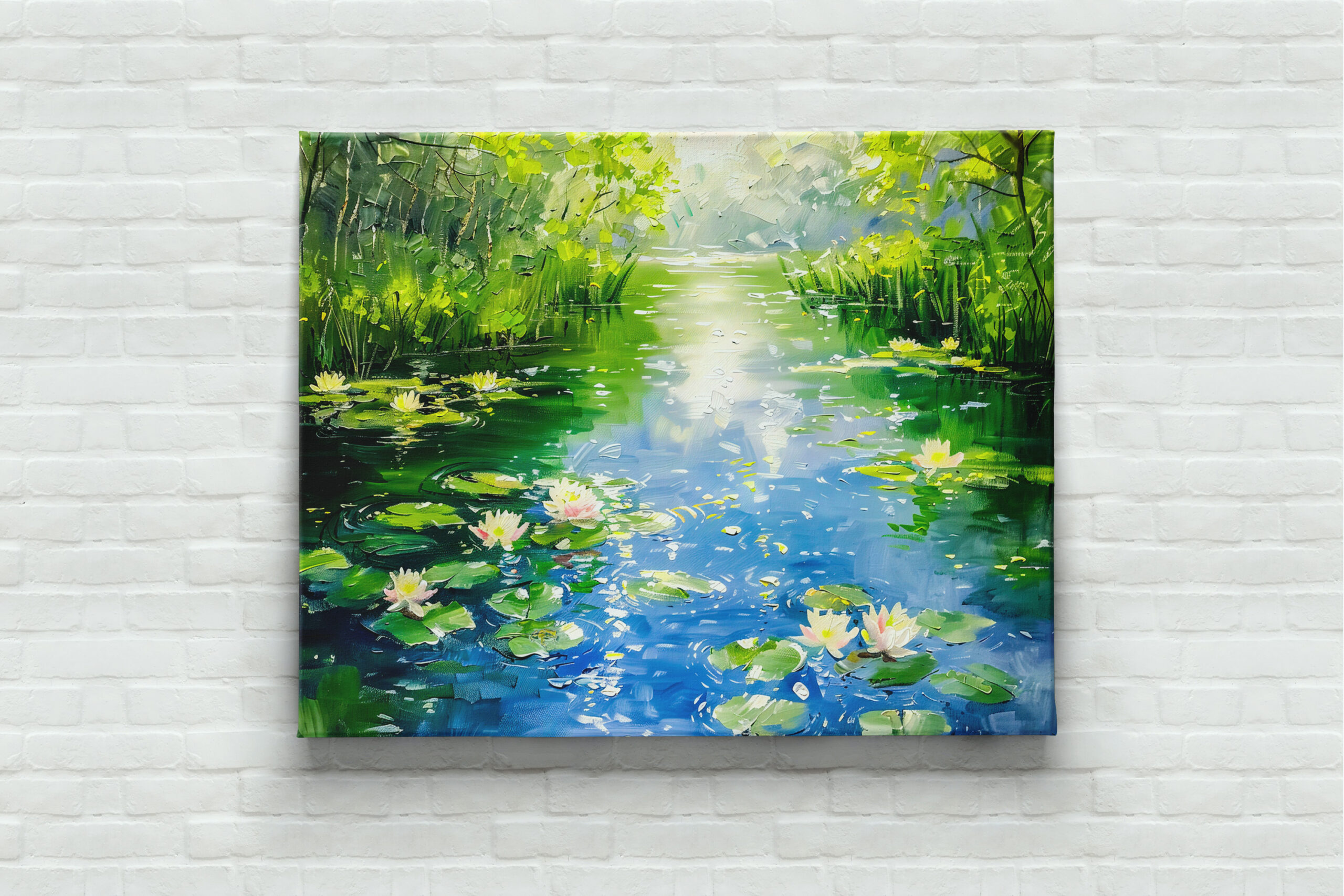 raxxa Canva: Summer Pond with Water Lilies - immagine 2