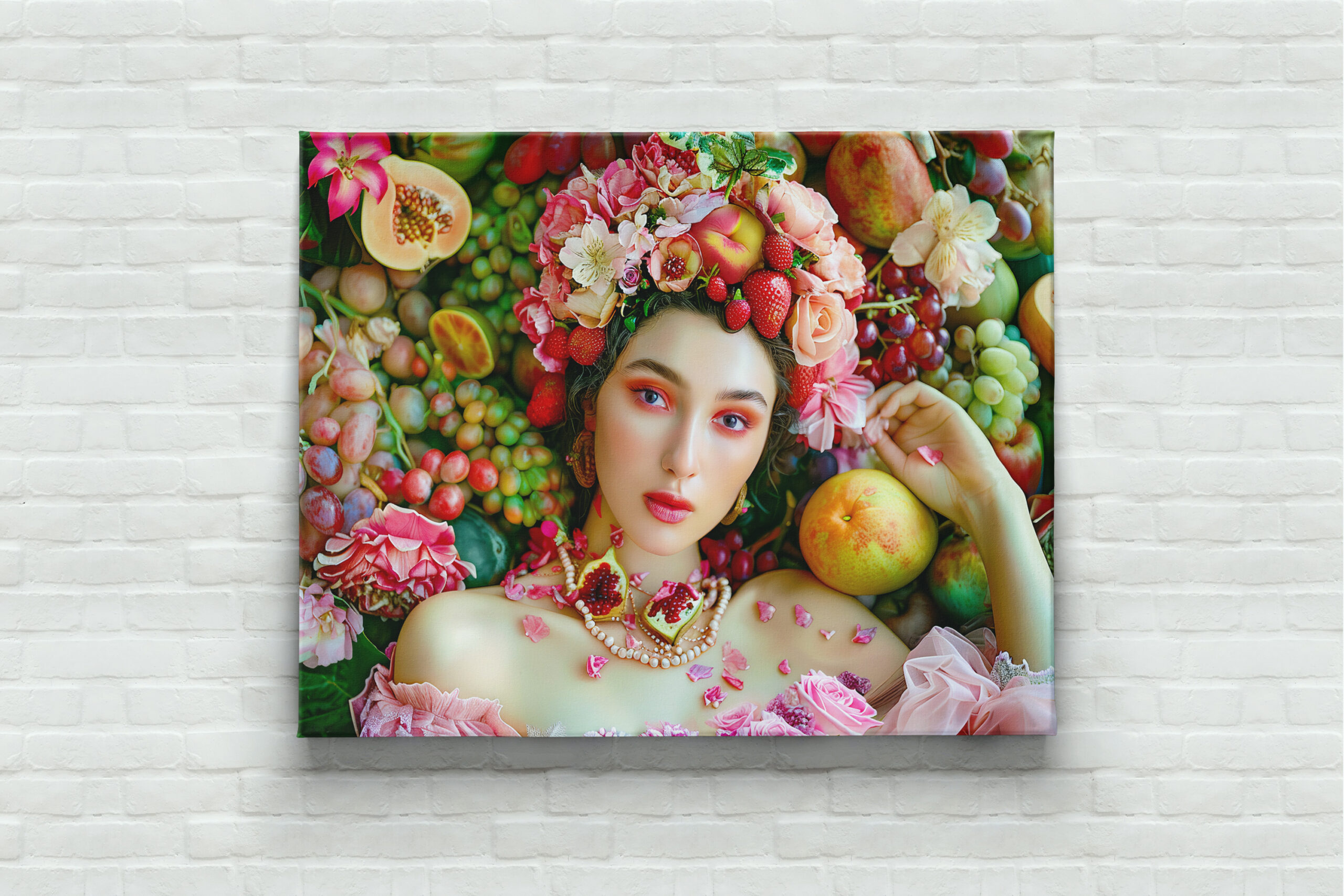 raxxa Canva: Woman with tropical fruits and floral accents - Image 2