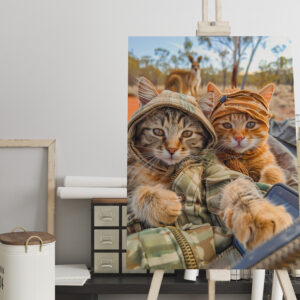 raxxa Canva: Cats Exploring the Australian Outback