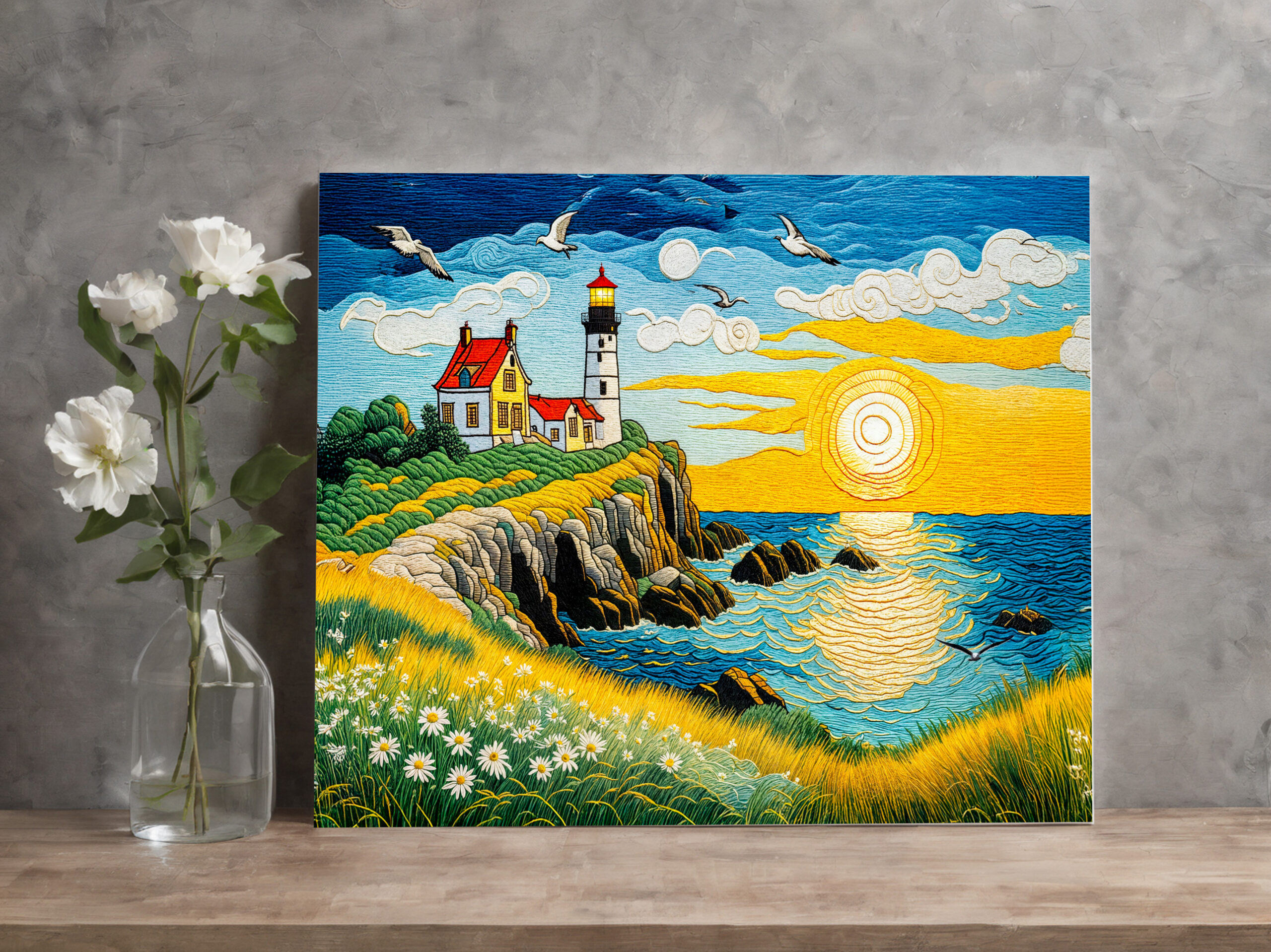 raxxa Canva: Serene Coastal Farm by the Sea - Image 2