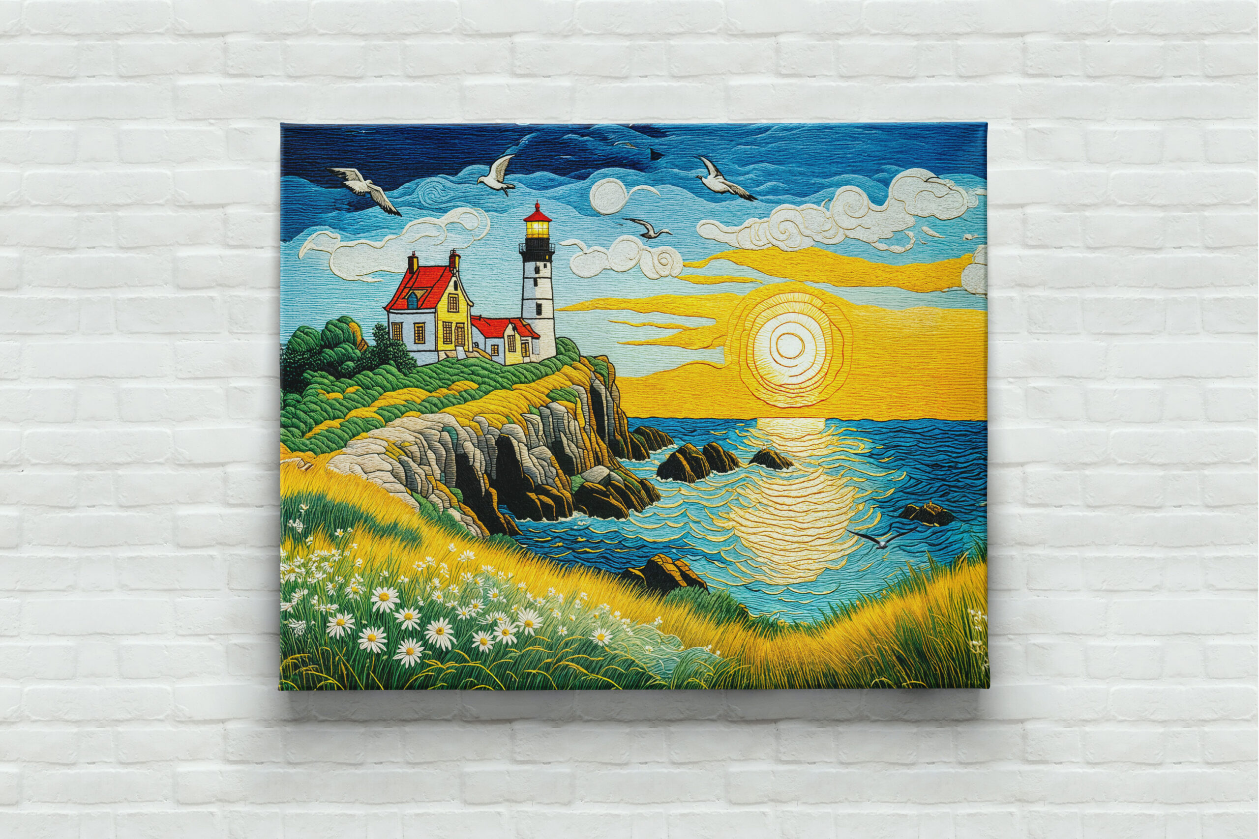 raxxa Canva: Serene Coastal Farm by the Sea