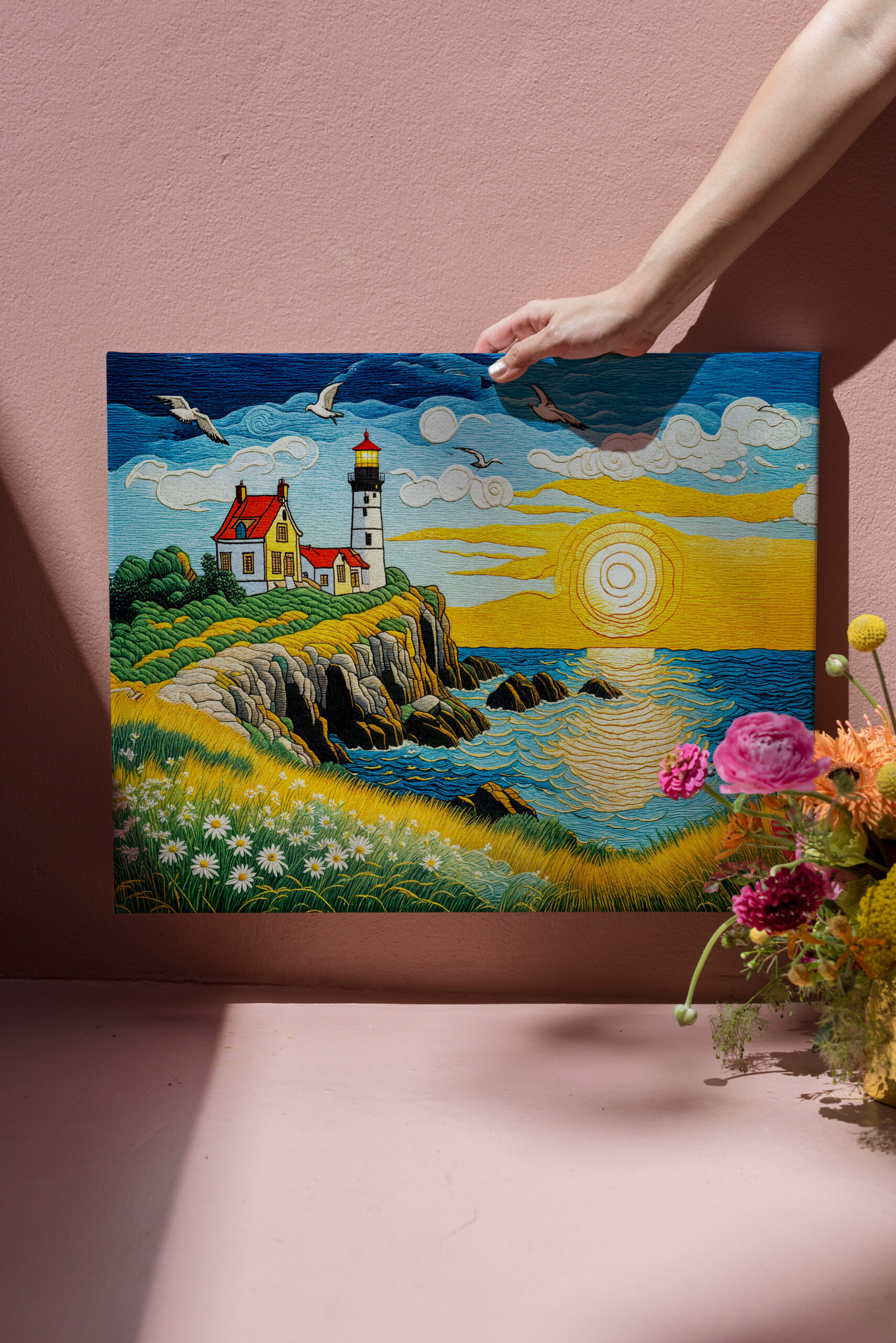 raxxa Canva: Serene Coastal Farm by the Sea - Image 3