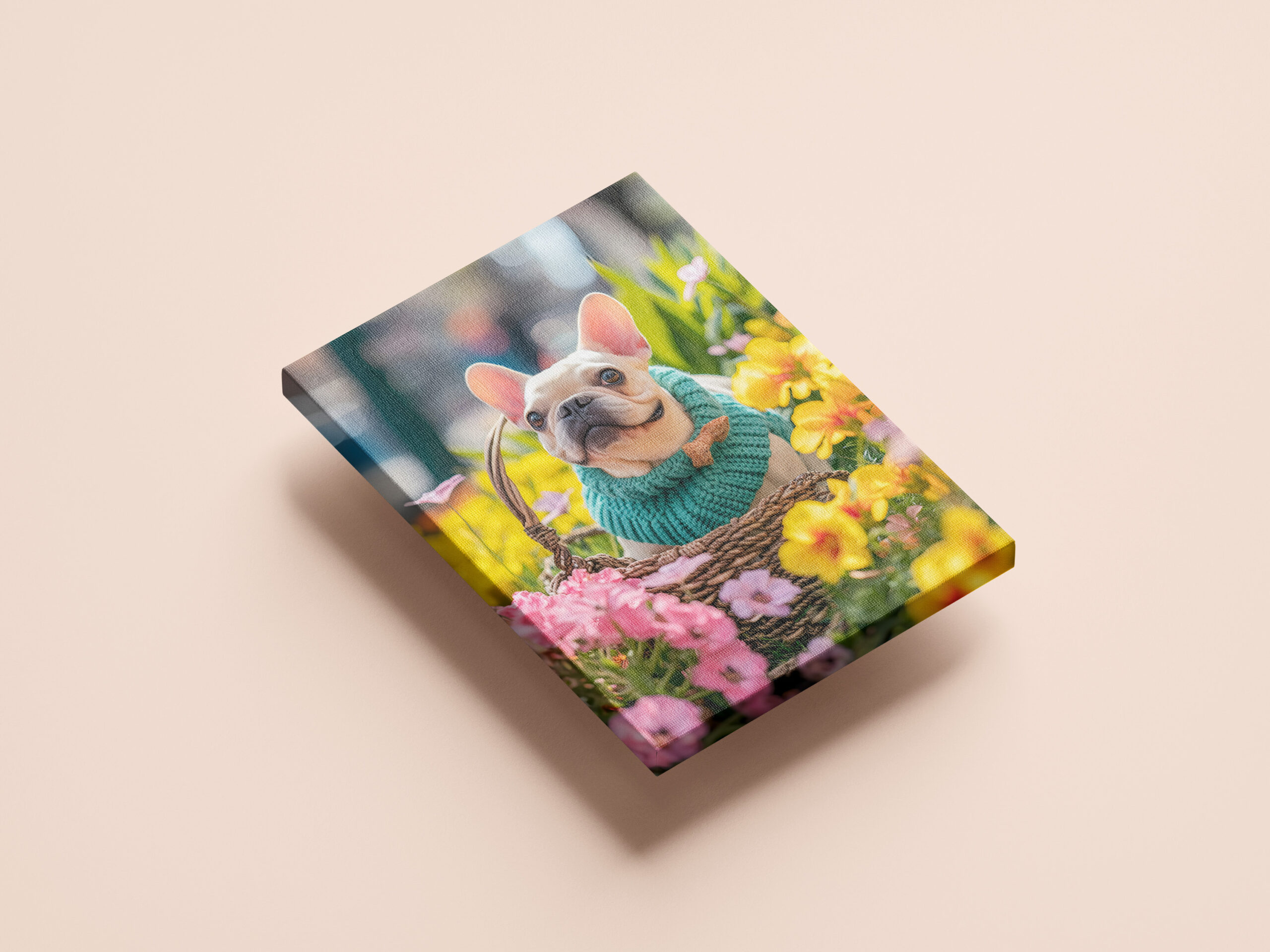 raxxa Canva: French Bulldog in Knitted Dog Attire 1 - immagine 3