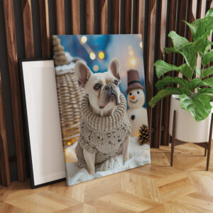 raxxa Canva: French Bulldog in Knitted Dog Attire 2