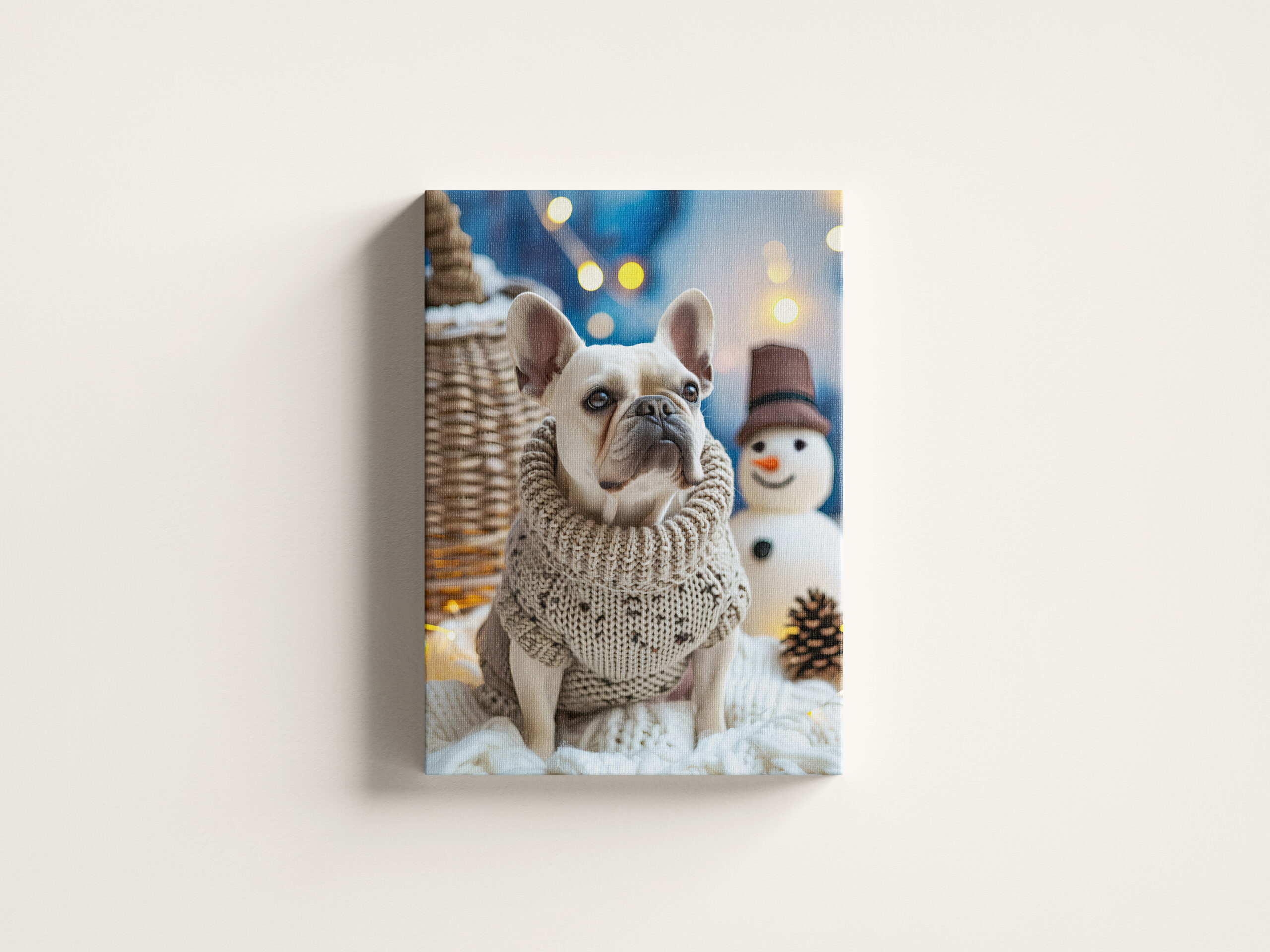 raxxa Canva: French Bulldog in Knitted Dog Attire 2 - Image 3
