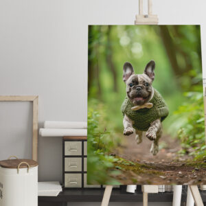 raxxa Canva: French Bulldog in Knitted Dog Attire 3