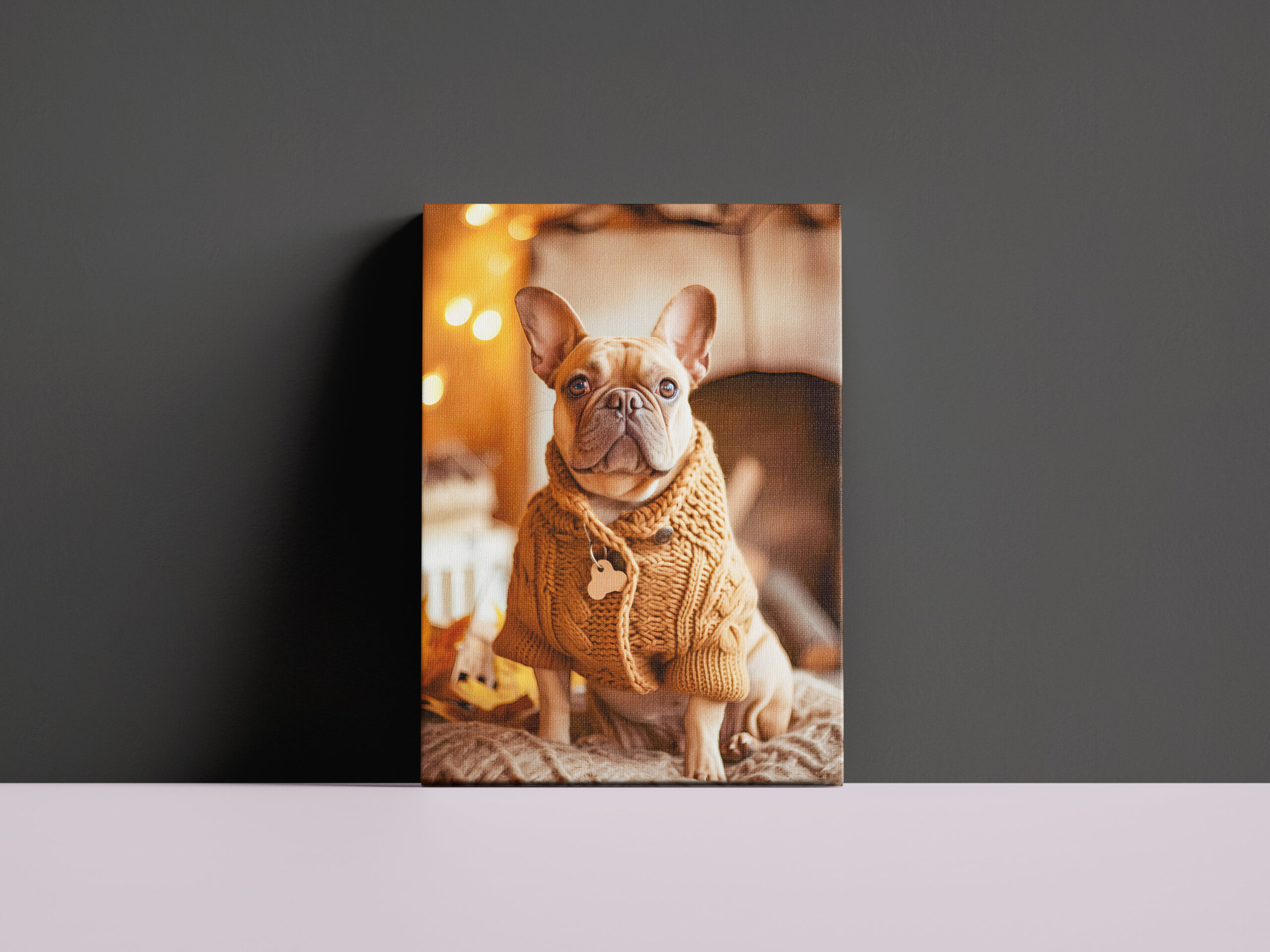 raxxa Canva: French Bulldog in Knitted Dog Attire 4 - Image 3