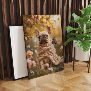 raxxa Canva: French Bulldog in Knitted Dog Attire 6