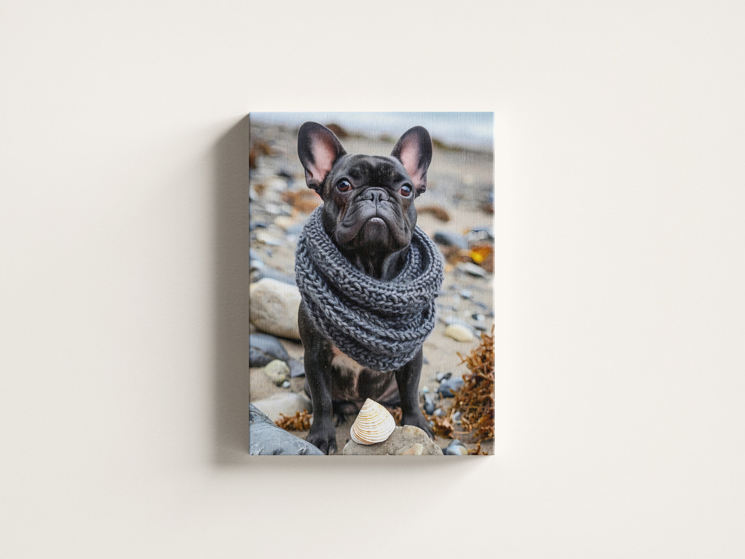 raxxa Canva: French Bulldog in Knitted Dog Attire 10 – Bild 3