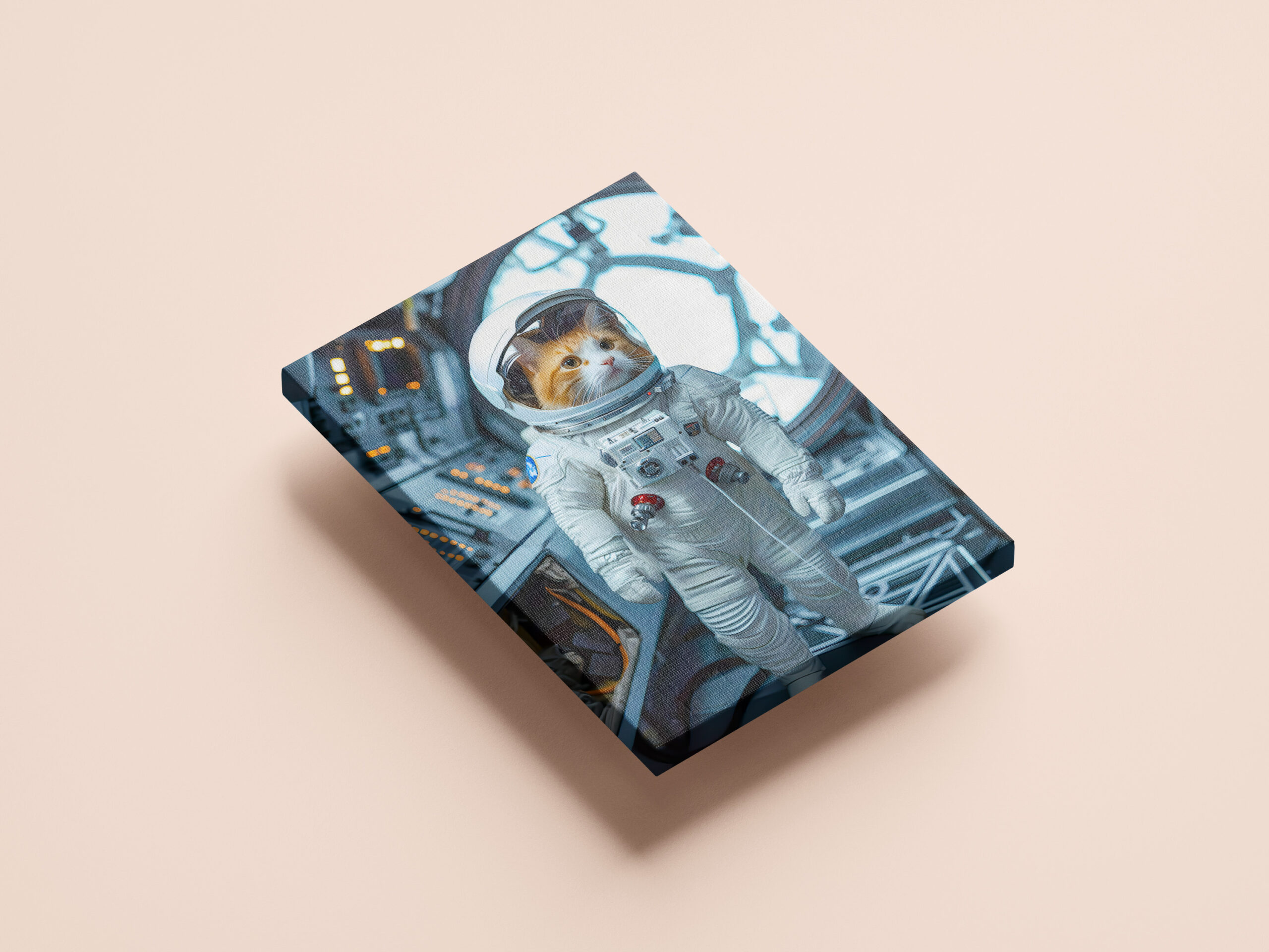 raxxa Canva: Scottish Fold cat inside space capsule – Bild 2