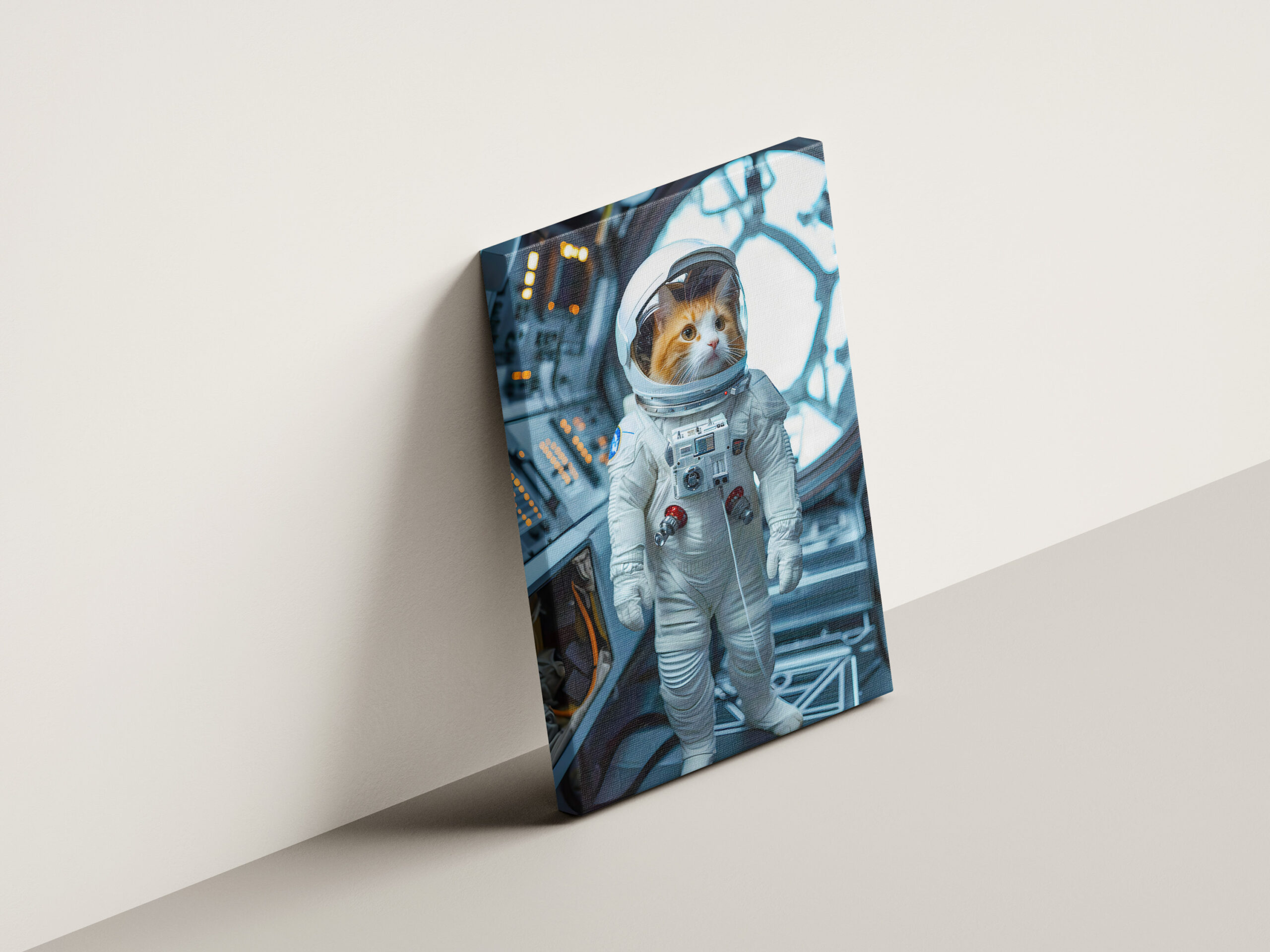 raxxa Canva: Scottish Fold cat inside space capsule – Bild 3