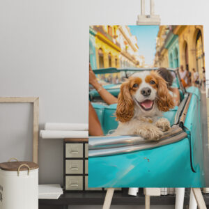 raxxa Canva: King Charles Cocker Spaniel in Cuba
