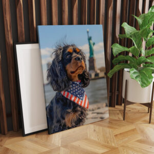 raxxa Canva: King Charles Cocker Spaniel Takes Selfies in New York