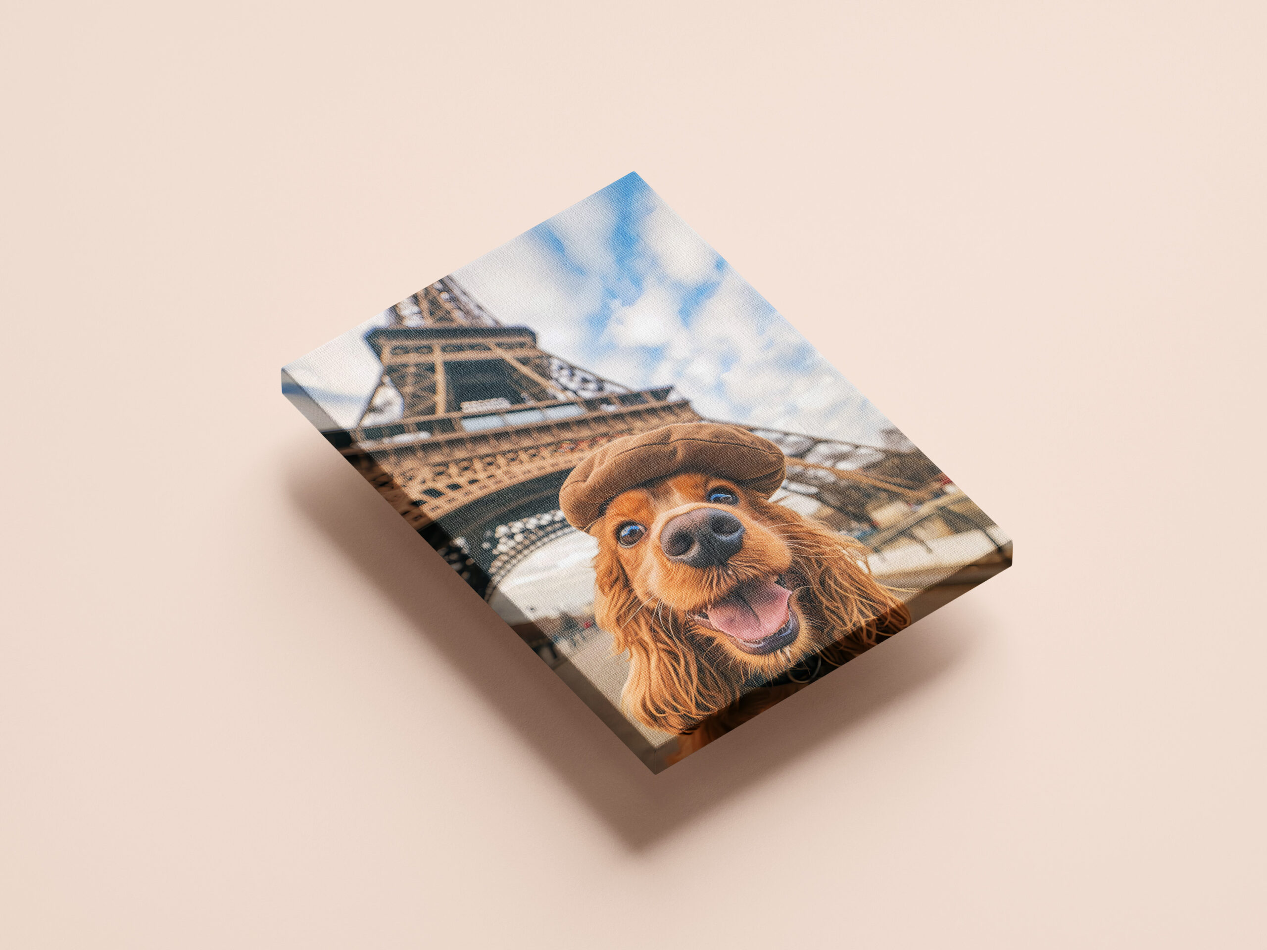raxxa Canva: King Charles Cocker Spaniel Takes Selfies in Paris - Imagen 2