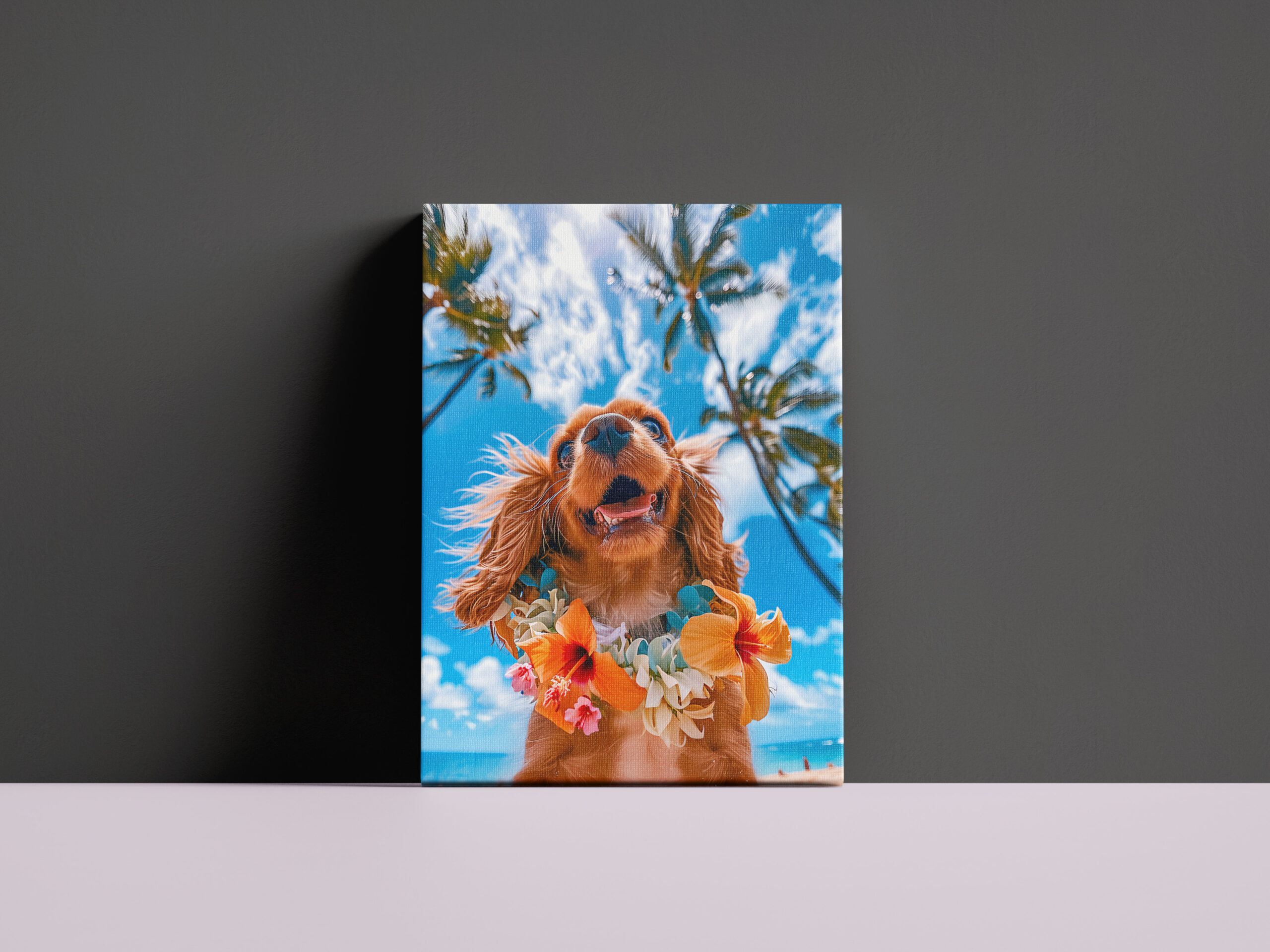 raxxa Canva: King Charles Cocker Spaniel Takes Selfies Across the Globe