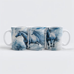 raxxa Premium-Tasse: Wild Horses Running Through Waves