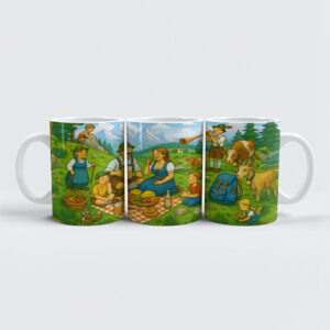 raxxa Premium-Tasse: Picnic on Alpine Meadow