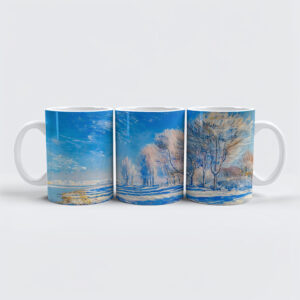 raxxa Premium-Tasse: Frosty Winter River Morning