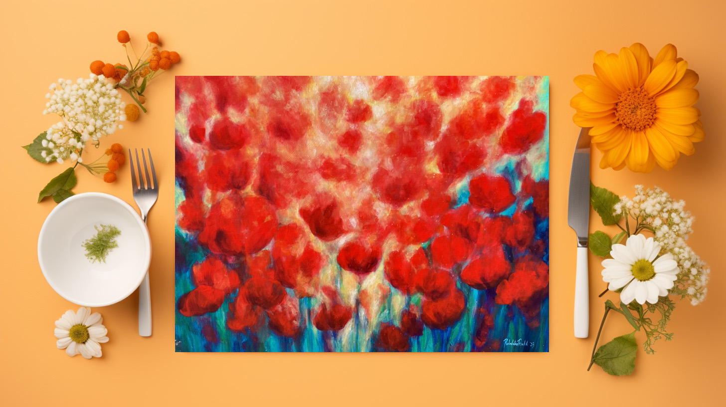 raxxa Premium-Tischset: Sommerblühen - immagine 3