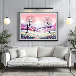 Poster: Rural Landscape Winter to Spring Transition