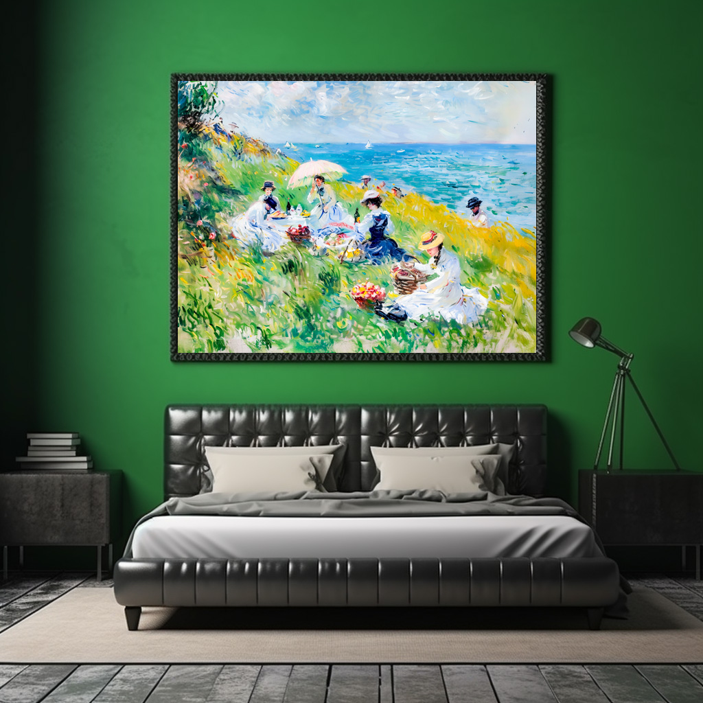 Poster: Picnic by the Sea Impressionist Artwork - immagine 2
