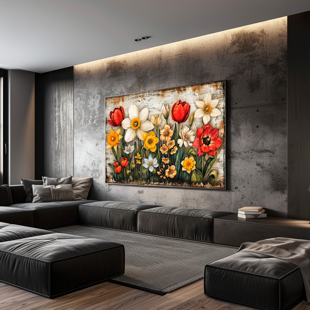 Poster: Tulips and Daffodils with Rustic Charm – Image 2