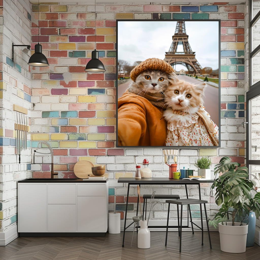 Poster: Romantic Cats in Paris - immagine 2