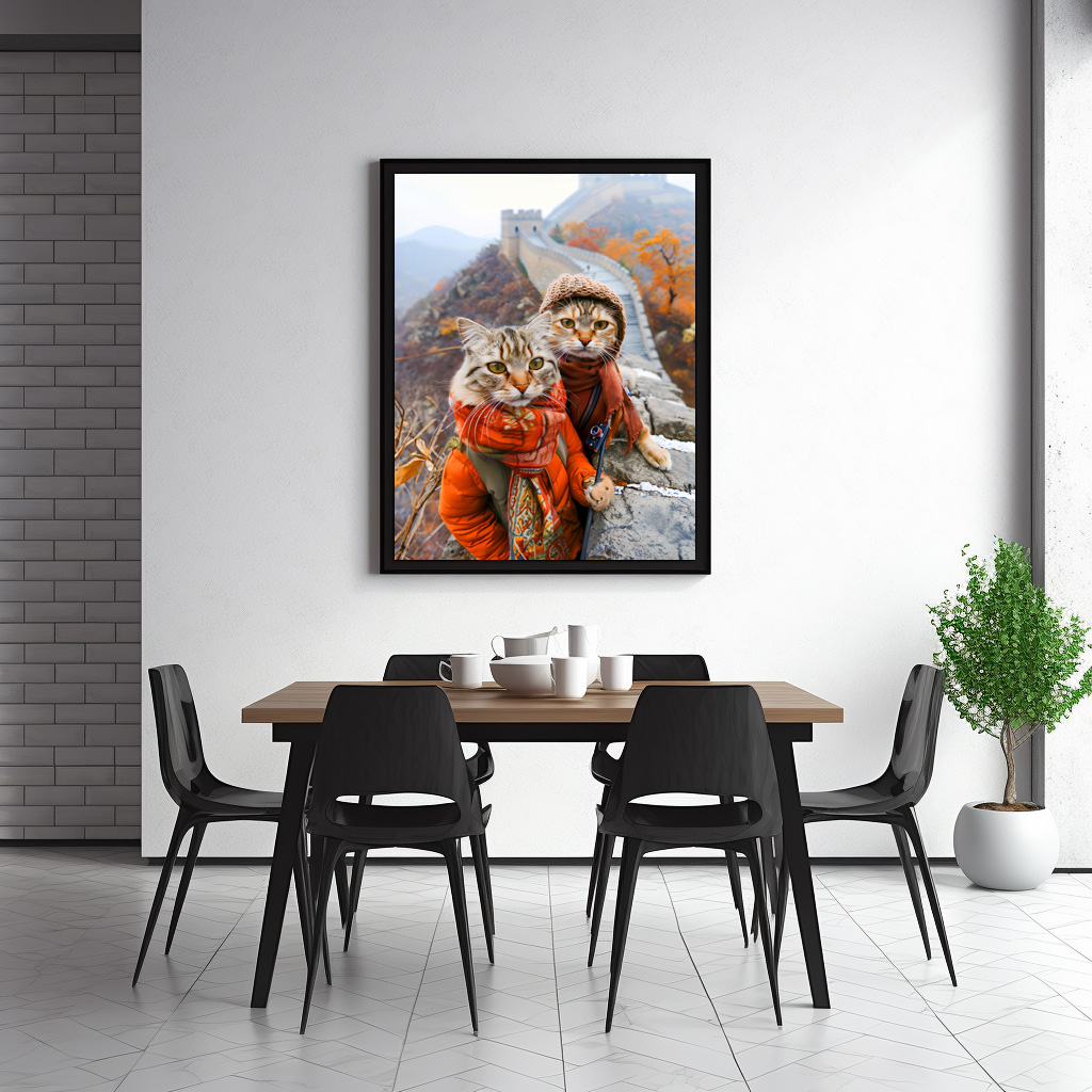 Poster: Adventurous Cats on the Great Wall - Image 3