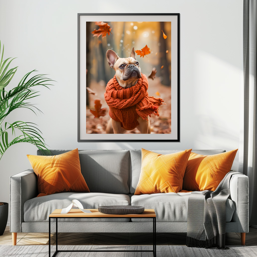 Poster: French Bulldog in Knitted Dog Attire 8 – Bild 2
