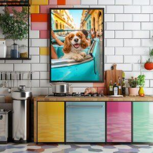 Poster: King Charles Cocker Spaniel in Cuba