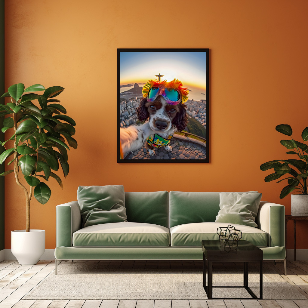 Poster: King Charles Cocker Spaniel Takes Selfies at Rio de Janeira Brazil - Imagen 3