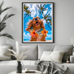 Poster: King Charles Cocker Spaniel Takes Selfies Across the Globe