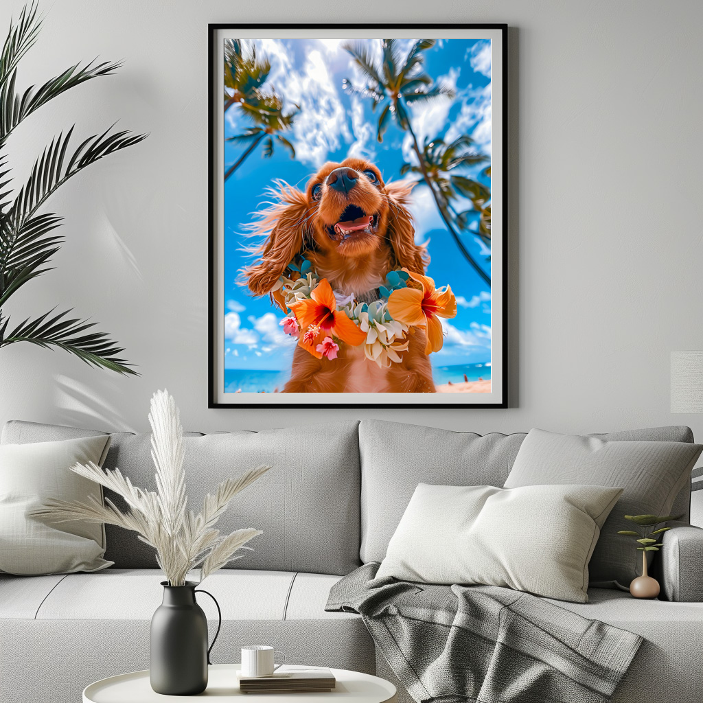 Poster: King Charles Cocker Spaniel Takes Selfies Across the Globe