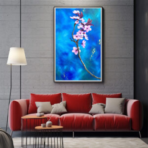 Poster: Kirschblütenzweig