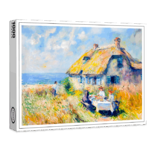 raxxa Premium-Puzzle: Picnic by the Sea Impressionist Artwork