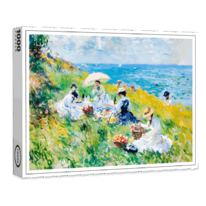 raxxa Premium-Puzzle: Picnic by the Sea Impressionist Artwork