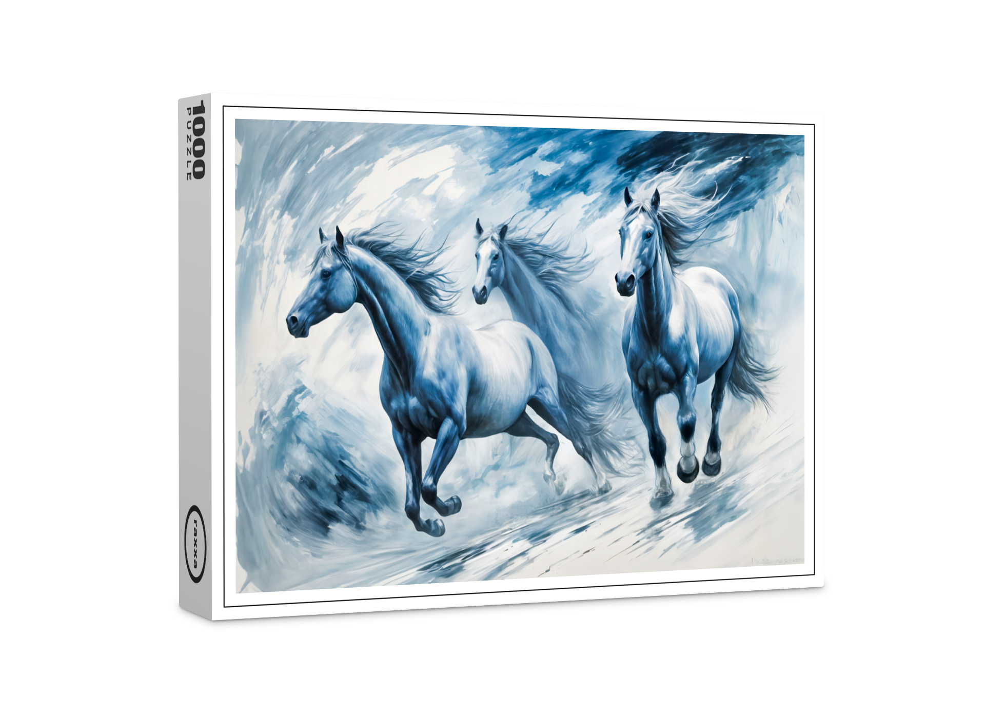 raxxa Premium-Puzzle: Wild Horses Running Through Waves
