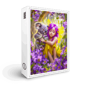 raxxa Premium-Puzzle: Tropical Fairy with Koalas and Orchids