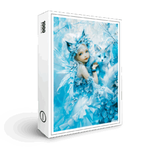 raxxa Premium-Puzzle: Arctic Fairy and Polar Fox by Lake