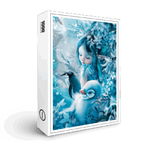 raxxa Premium-Puzzle: Winter Fairy with Penguin Companion