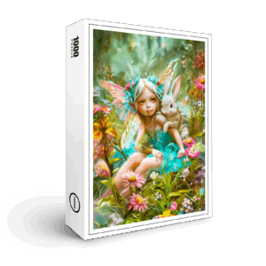 raxxa Premium-Puzzle: Flower Fairy and Gentle Rabbit