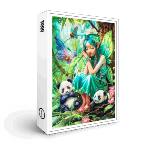 raxxa Premium-Puzzle: Forest Fairy with Gentle Pandas