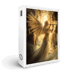 raxxa Premium-Puzzle: Heavenly Serenity Female Angel with Flute