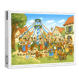 raxxa Premium-Puzzle: Dance Under Maypole in bavarian village